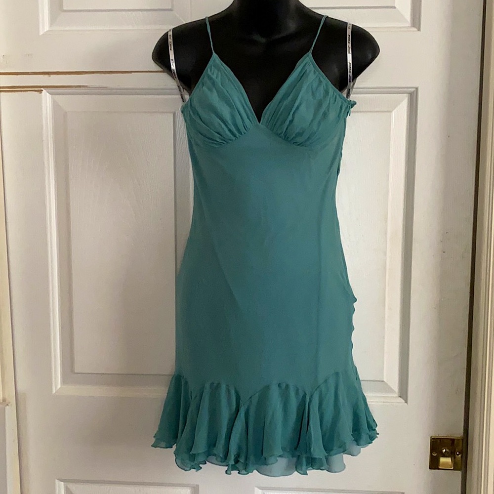 Betsy Johnson Evening Seafoam Mermaid Short Dress